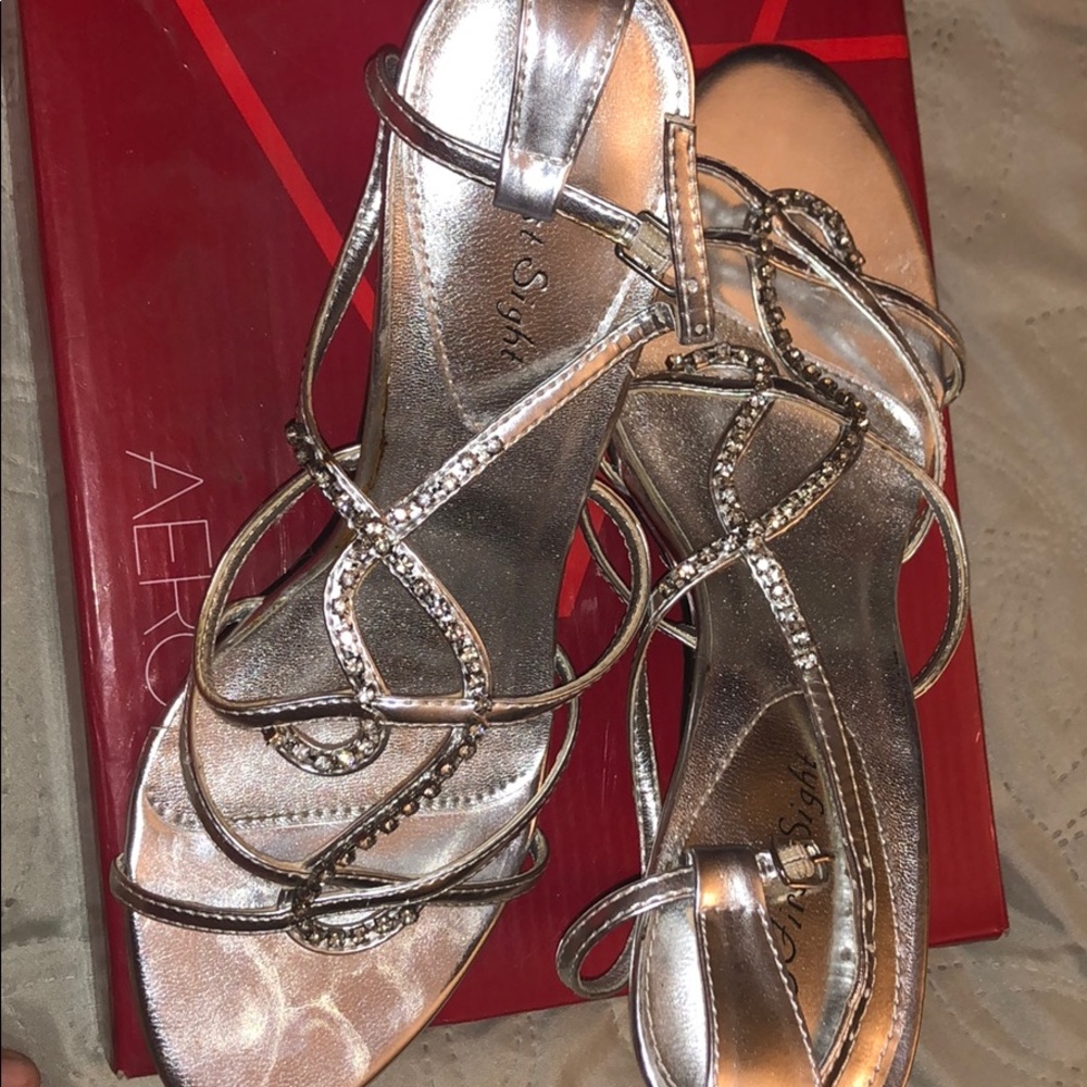 Silver heels
